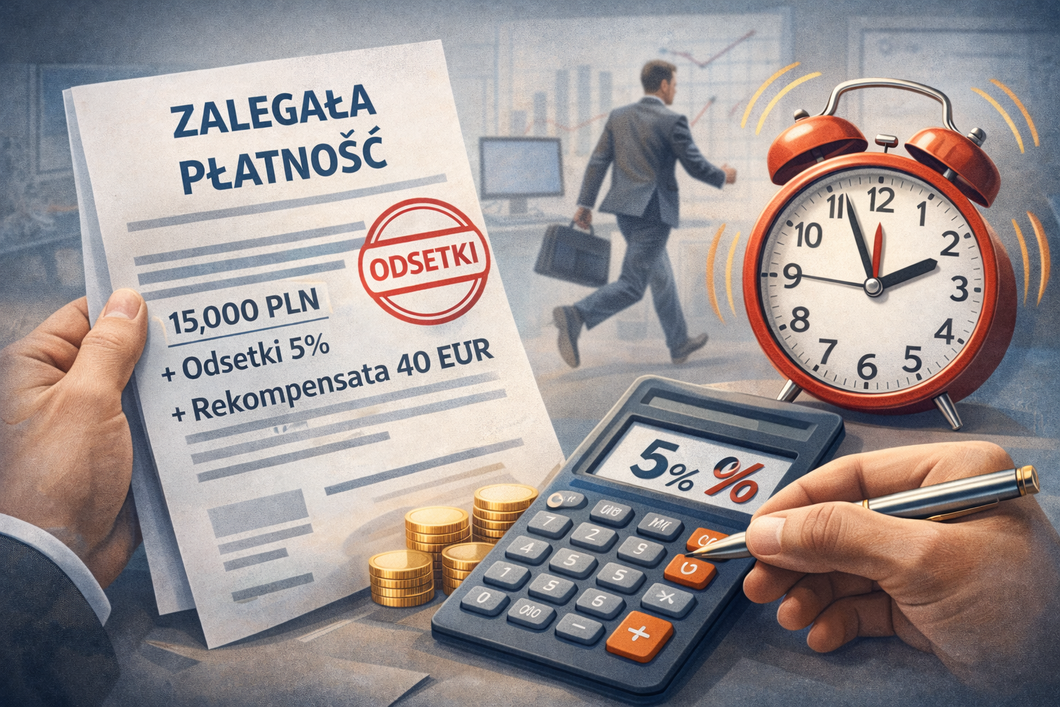 Odsetki za opóźnienie i koszty odzyskiwania należności