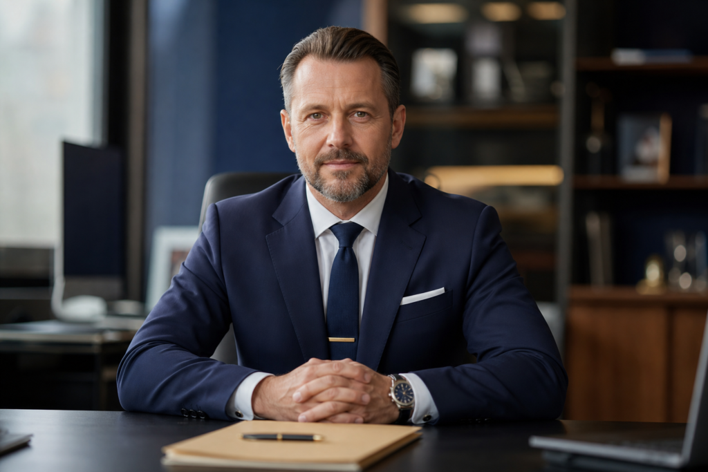 Kiedy oddać sprawę firmie windykacyjnej – manager przy biurku podejmuje decyzję