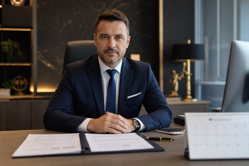 Specjalista ds. windykacji B2B przy biurku analizuje terminy przedawnienia faktur